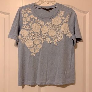 Brand: Anthropologie (Pankaj and Nidhi), Size: small, Color: blue and cream